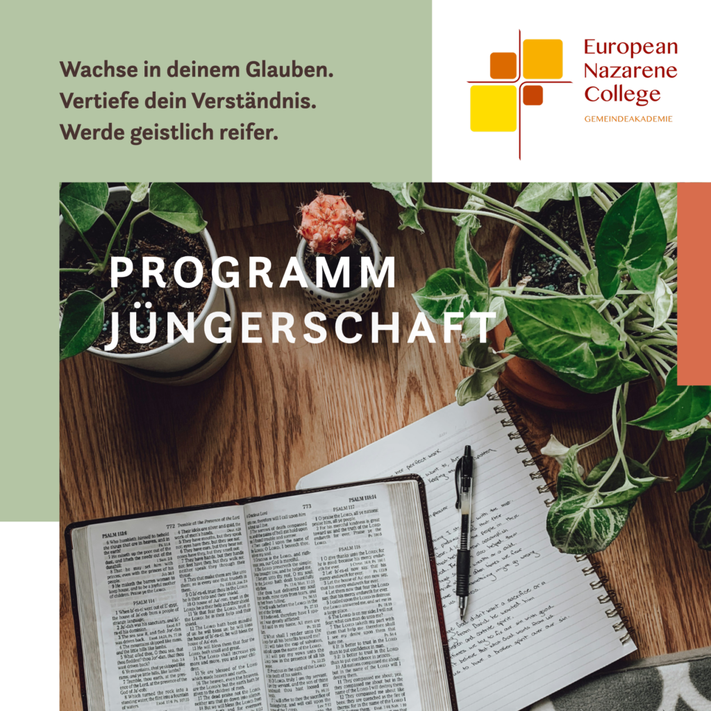 Programm Jüngerschaft. Wachse in deinem Glauben. Vertiefe dein Verständnis. Werde geistlich reifer.